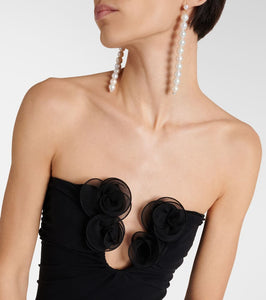 Magda Butrym Floral-appliqué gown