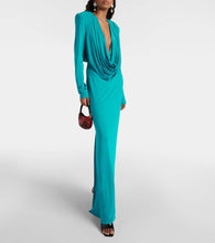 Magda Butrym Draped jersey maxi dress
