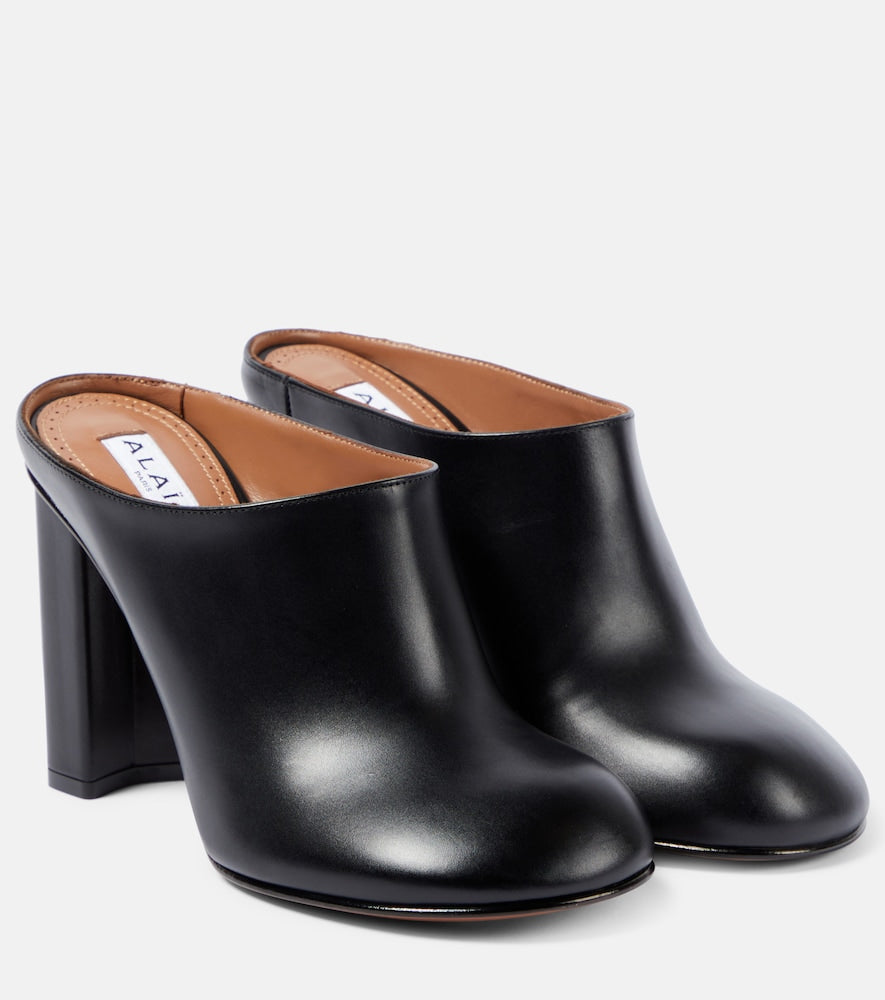 Alaia Babylone leather mules - Alaia Babylone 皮革穆勒鞋