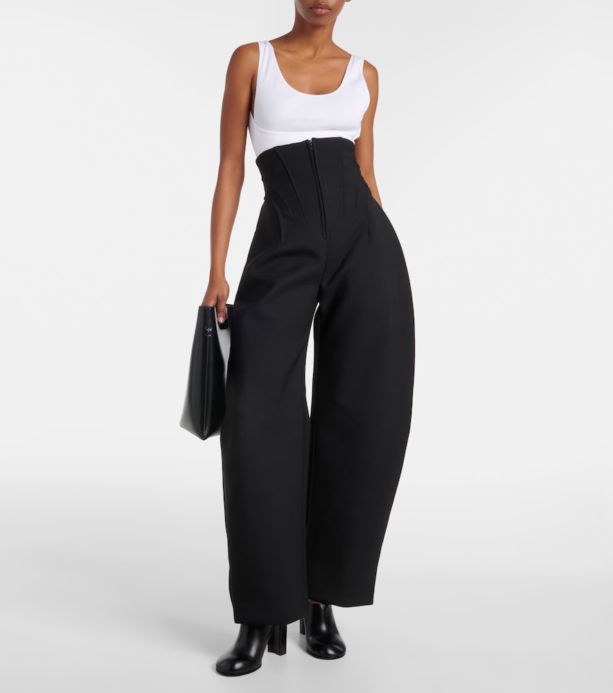Alaia Babylone leather mules