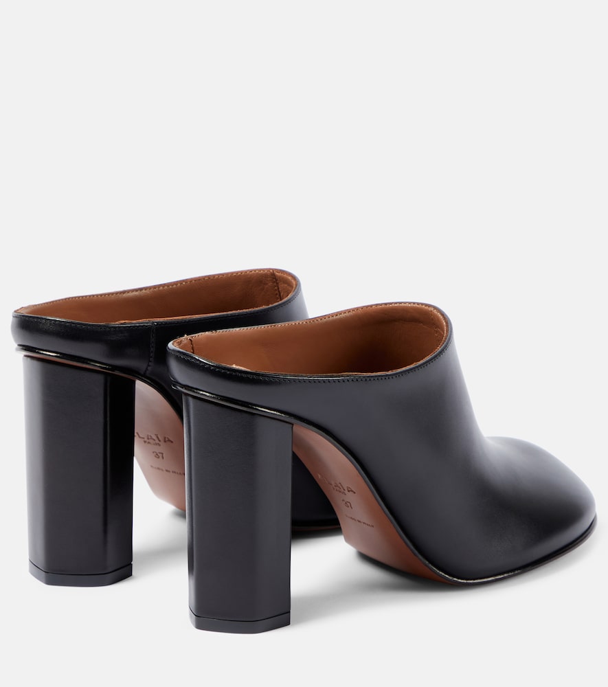 Alaia Babylone leather mules