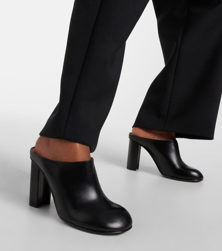 Alaia Babylone leather mules