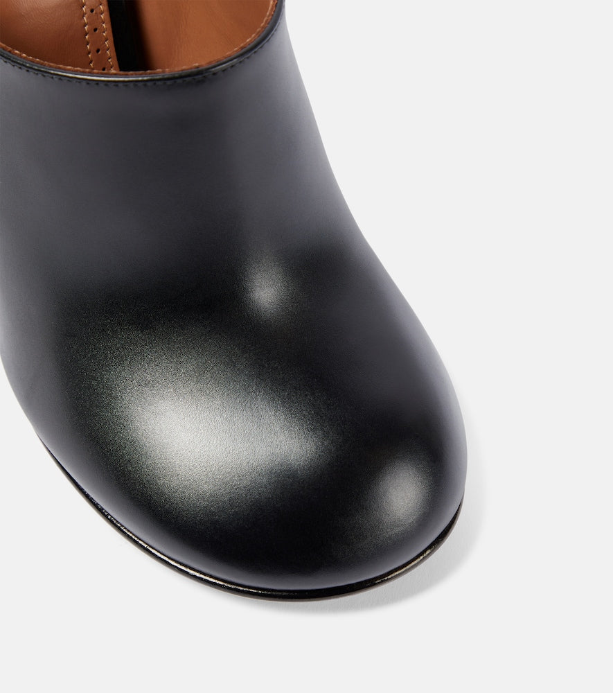 Alaia Babylone leather mules