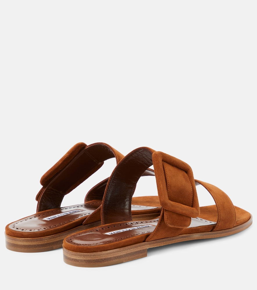 Manolo Blahnik Titubaflat suede sandals