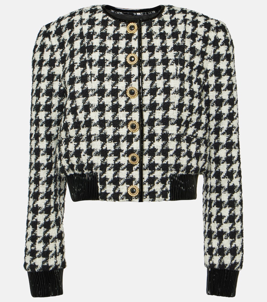 Balmain Houndstooth tweed jacket - Balmain 千鸟格粗花呢外套