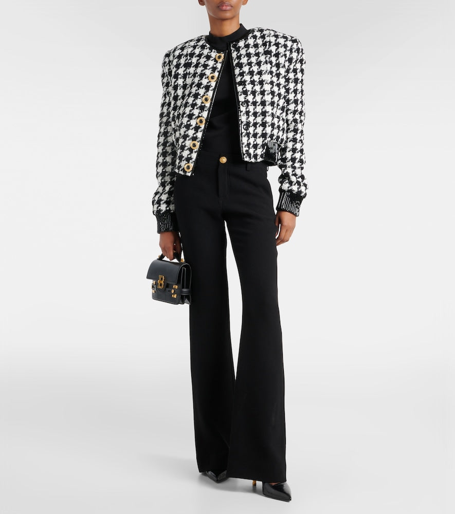 Balmain Houndstooth tweed jacket