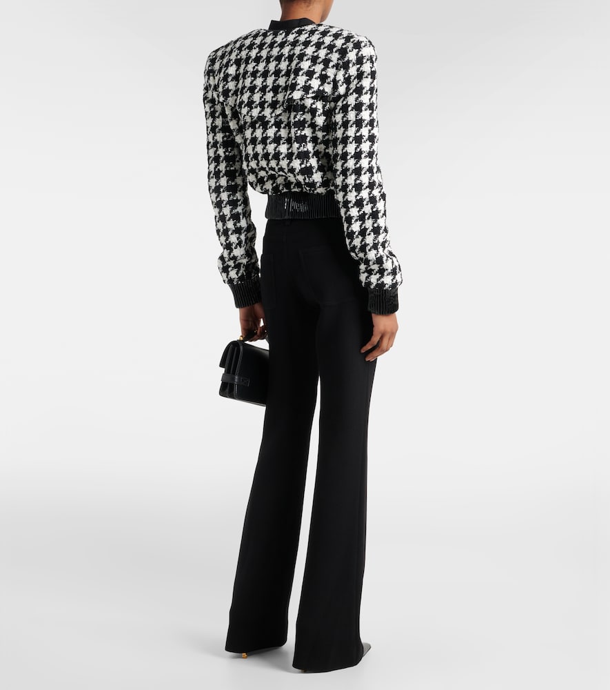 Balmain Houndstooth tweed jacket