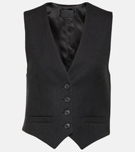 Nili Lotan Ismael pinstriped wool vest - Nili Lotan Ismael 细条纹羊毛背心
