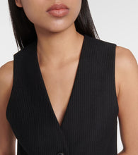 Nili Lotan Ismael pinstriped wool vest