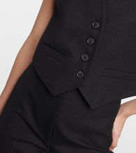 Nili Lotan Ismael pinstriped wool vest