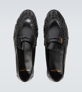 Saint Laurent Le Loafer leather penny loafers