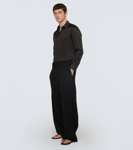 Saint Laurent Cassandre leather thong sandals