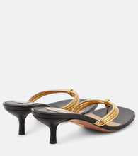 Aquazzura Essential 50 metallic mules