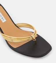 Aquazzura Essential 50 metallic mules