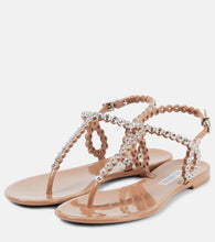Aquazzura Almost Bare embellished PVC sandals
