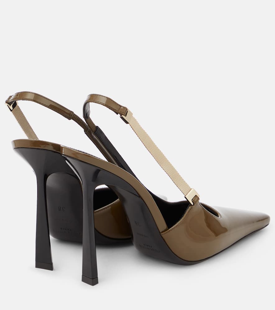 Saint Laurent Blake 110 patent leather slingback pumps
