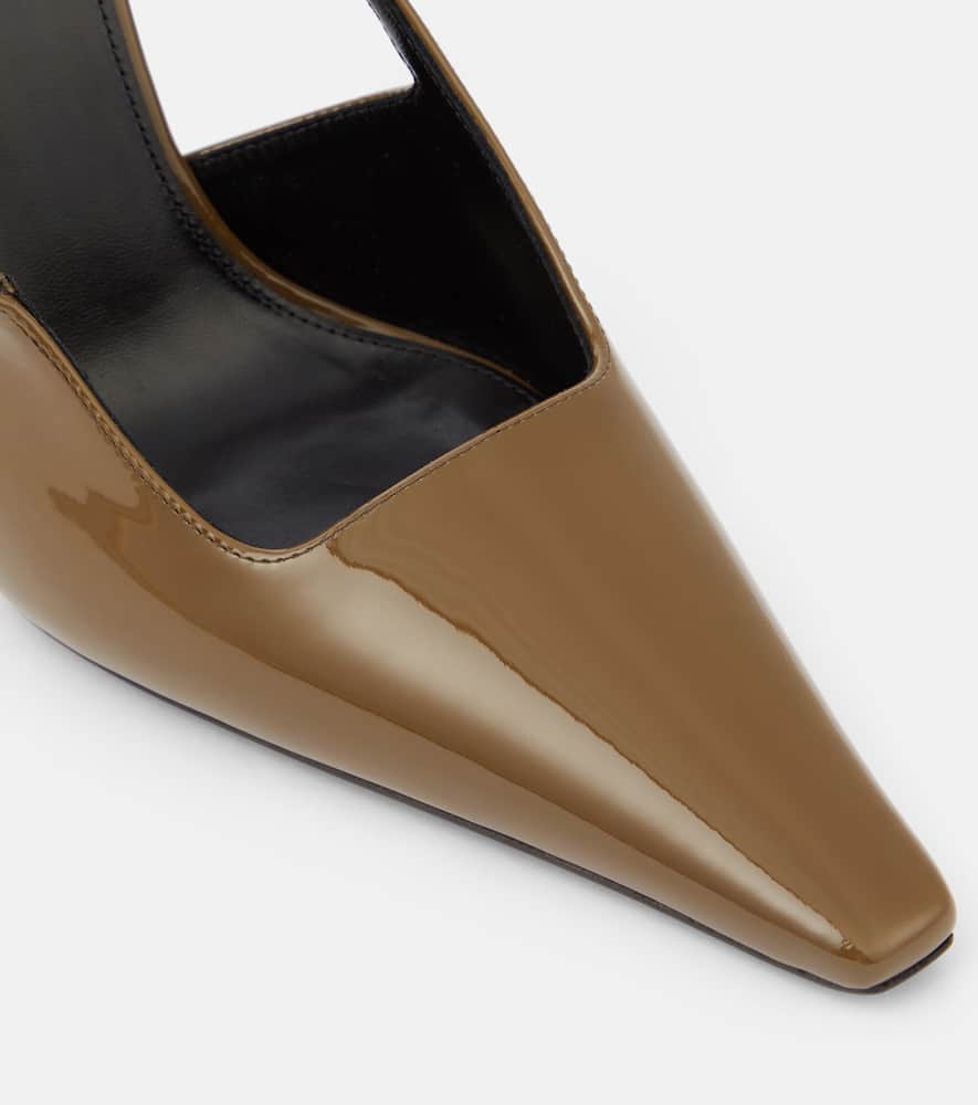 Saint Laurent Blake 110 patent leather slingback pumps