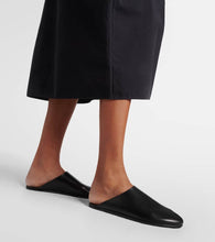 The Row Dante leather mules