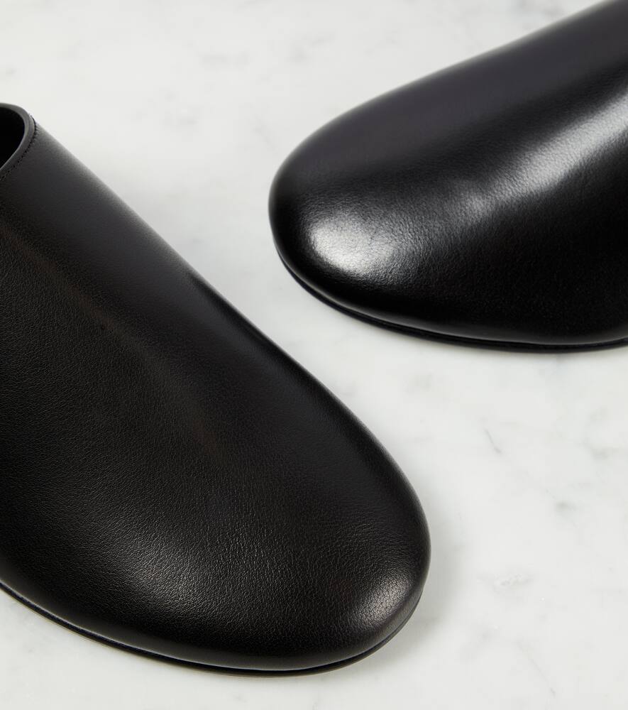The Row Dante leather mules