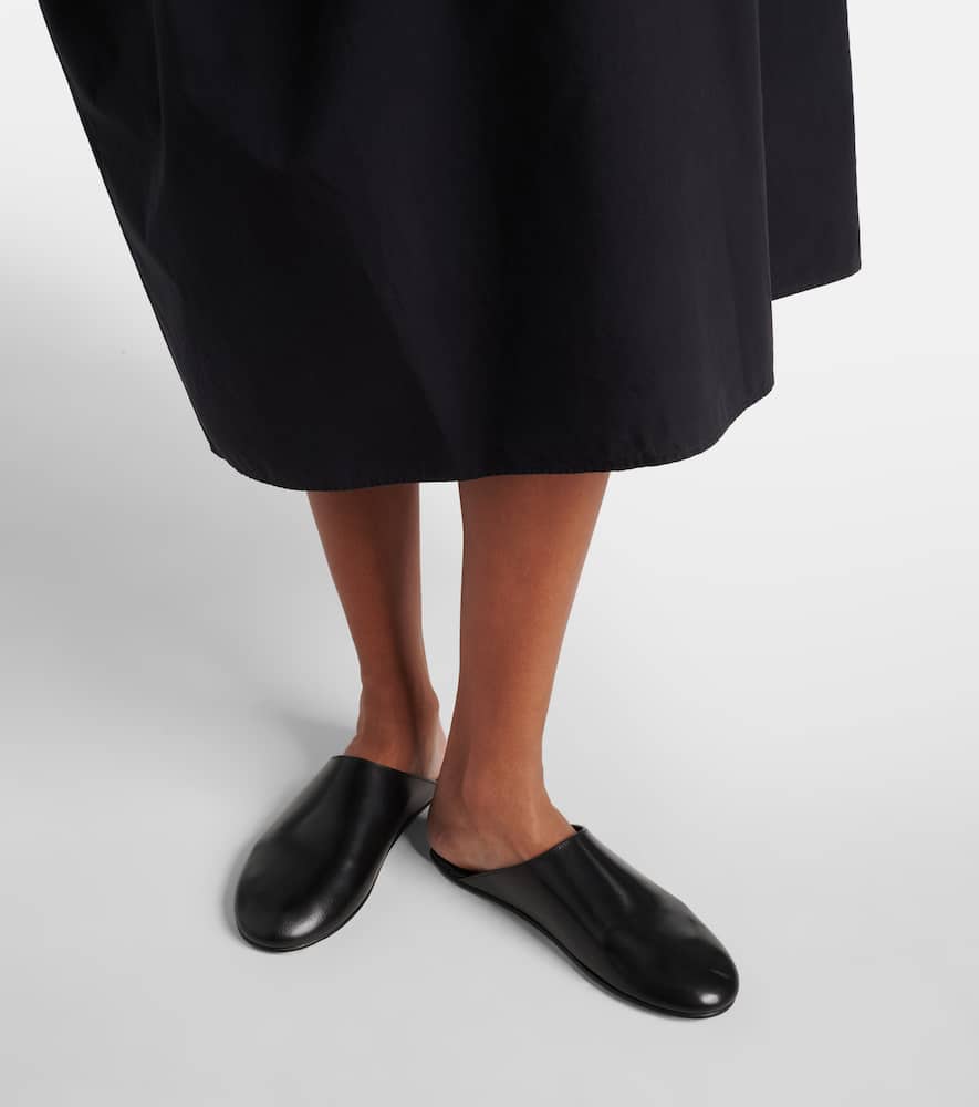The Row Dante leather mules