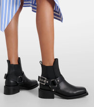 Ganni Faux leather Chelsea boots