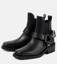 Ganni Faux leather Chelsea boots