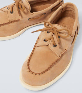 John Lobb Foil leather boat shoes