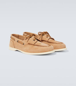 John Lobb Foil leather boat shoes