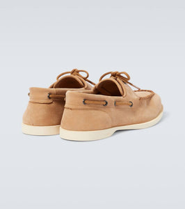 John Lobb Foil leather boat shoes