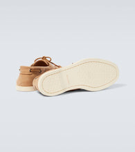 John Lobb Foil leather boat shoes