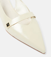 Max Mara Leather slingback ballet flats