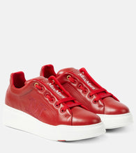 Max Mara Maxi leather sneakers