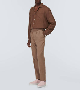 Manolo Blahnik Nadores suede slip-on shoes