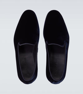 Manolo Blahnik Mario velvet loafers
