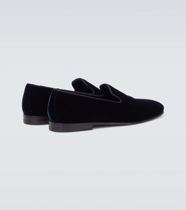 Manolo Blahnik Mario velvet loafers