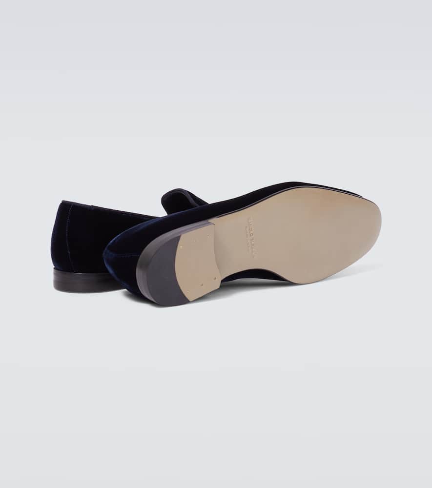 Manolo Blahnik Mario velvet loafers