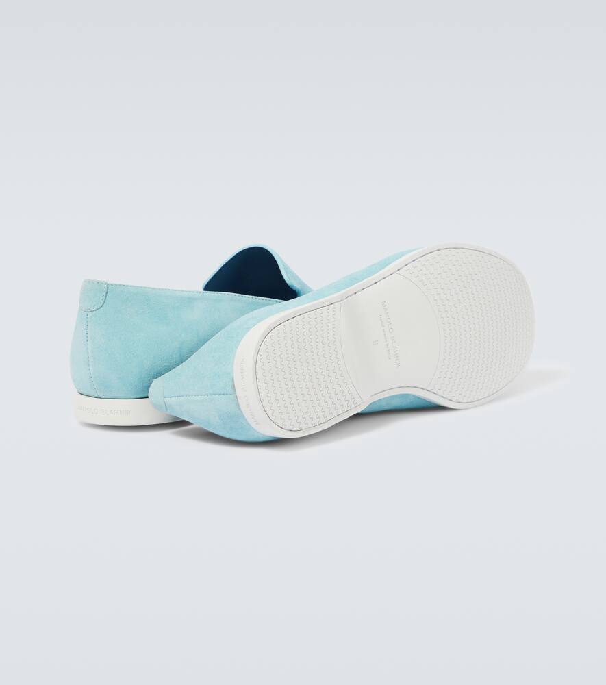 Manolo Blahnik Monaco suede loafers
