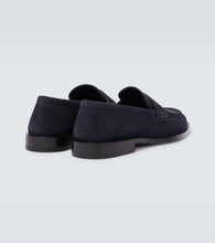 Manolo Blahnik Perry suede penny loafers