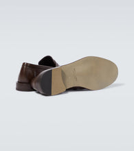 Manolo Blahnik Perry leather penny loafers