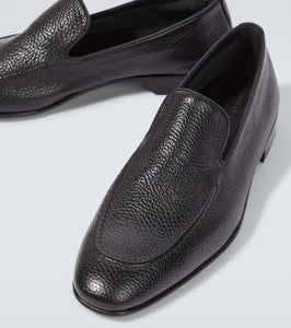 Manolo Blahnik Truro leather loafers