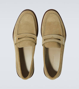 Manolo Blahnik Perry suede loafers