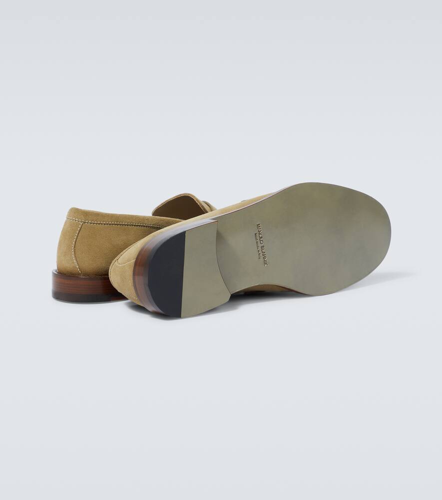Manolo Blahnik Perry suede loafers