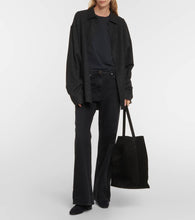 The Row Sophie suede loafers