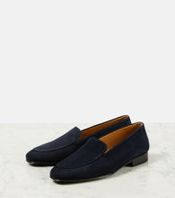 The Row Sophie suede loafers