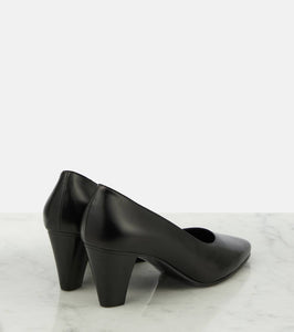 The Row Charlotte leather pumps
