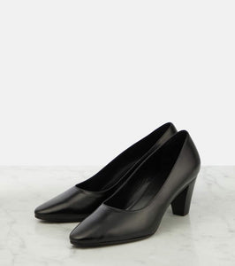 The Row Charlotte leather pumps