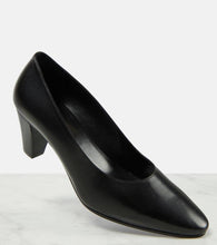 The Row Charlotte leather pumps