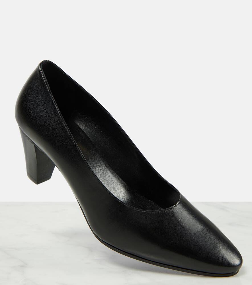 The Row Charlotte leather pumps