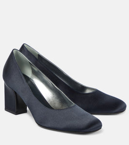 The Row Fiore satin pumps