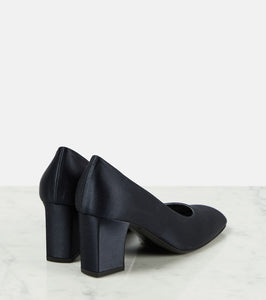 The Row Fiore satin pumps